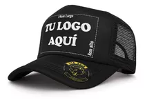 Gorra Trucker Negro Estampado Personalizada Premium Eva Rain