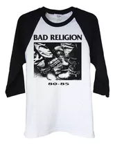 Polera Raglan 3/4 Bad Religion 80 85 Punk Abominatron