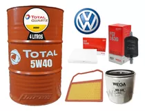 Cambio De Aceite 5w40 4l + Kit Filtros Volkswagen Up 1.0 Mpi