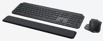 Kit Teclado E Mouse Logitech Mx Keys Business Bt 920-010225 Cor Do Teclado Preto