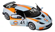 Miniatura De Ferro Lotus Evora Gt4 Gulf 18cm 1/24 Motor Max