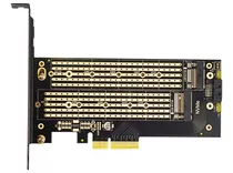 Adaptador Dual Pci Express 4.0 A M2 Nvme Y Sata M.2 B Ssd Pc