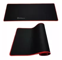 Mousepad Gamer Bordas Vermelhas 80cm X 30cm Tipo Tapete