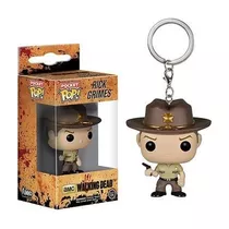 Llavero De Rick Grimes / The Walking Dead Incluye Caja Funko