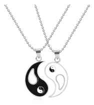 Cadena Yin Yang Collar Acero Inoxidable Enamorados Regalo