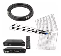 Kit Sintonizador  Tda + Antena + 10 M Cable Coaxil