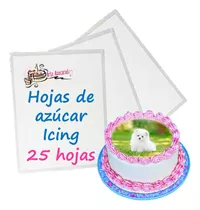 24 Hojas De Azucar Icing Sheets Oblea De Azucar
