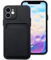 Capa Case Macia Silicone Porta Cartão Para iPhone 12 Mini