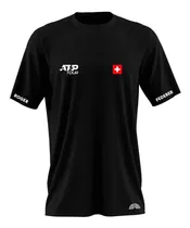 Remera Algodon Tenis Atp Roger Federer