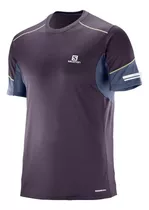 Remera Salomon Hombre Running Tecnica Fit Gym - Full Salas