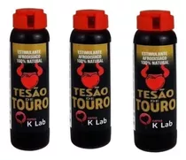 Kit 3u Tesão De Touro Unissex 10ml K Lab Energético Drink