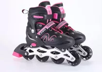 Patins Roller Inline Ajustável 28-32 / 33-36 / 37-40 + Led!