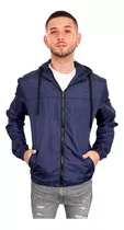 Customs Ba Camperas Hombre Impermeable Parka Azul Inflada