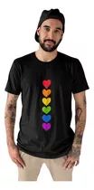 Playera Pride Corazones Lgbt Orgullo Gay Bandera Arcoiris.