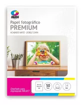 Papel Fotográfico Mate Doble Cara Carta 250gr 50 Hojas Color Blanco