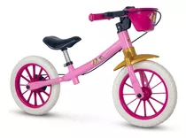 Bicicleta Balance Bike Infantil Princesas Aro 12 - Nathor