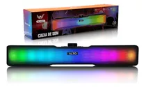 Caixa De Som Soundbar Gamer Pc Tv Notebook Estéreo Led Rgb Altomex Al-8891