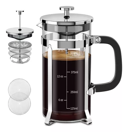 Cafetera Quqiyso French Press De Acero Inoxidable Fre Meses