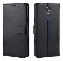 Funda De Piel Con Tapa Anticaída Para LG Q Stylus Stylo 4