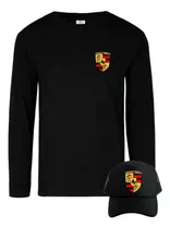 Camiseta Porsche Manga Larga Camibuso Obsequio Gorra Gtx999