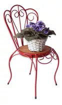 Mini Cadeira  Decoração Suporte P/ Flores E Vasos De Plantas
