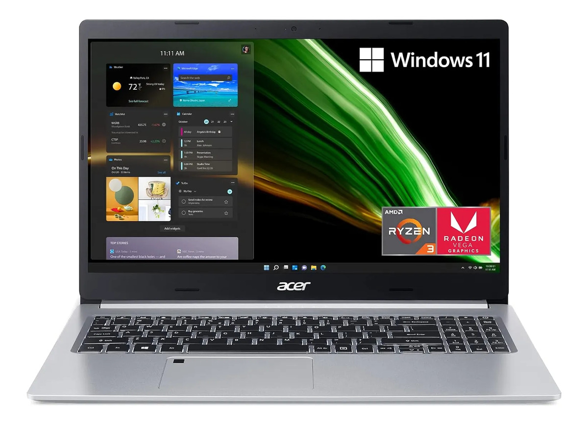 Acer Aspire 5 Ryzen 3 3350u 8gb Ram 128gb Ssd W11 15.6 Hd Plateado
