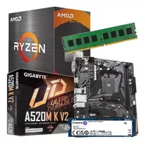 Combo Pc Amd Ryzen 5 5600g + Mother + Ram 8gb + Ssd 1tb