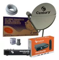 Kit  Antena Parabolica Century 60cm Banda Ku 5g Midiabox B7