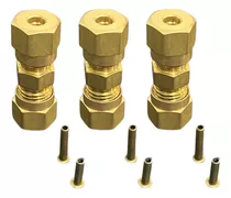 União Emenda Porca Anilha Compressão Tubo Insert 4mm 3un