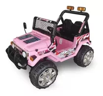 Baby Style 998516x Carrinho Infantil Elétrico Mini Jeep Luxo 12v Brinquedo Moto Cor Rosa