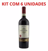 Vinho Italiano Le Casine Sangiovese Doc 750ml Tinto Kit C/6
