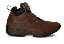 Borcegos Hombre Botitas Trekking Outdoor Cuero Vacuno