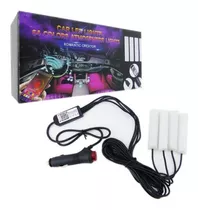 Kit Led X 4 Rgb, Con App Para Smart, Para Interior De Auto