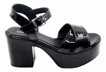 Sandalias Mujer Zapatos Cruzada Plataforma Liviano 9 Cm P390