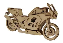 Kawasaki Ninja. Quebra Cabeça 3d. Miniatura Em Mdf