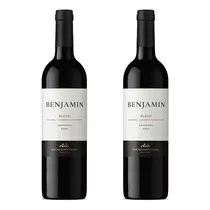 Botella Vino Tinto Benjamin Blend Malbec Cabernet 750ml X2u