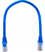 Cabo De Rede Preço Atacado 300 Unidades De 30cm Cat5e Azul