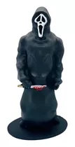 Boneco Estatua Terror Pânico Ghostface Miniatura 18cm Resina