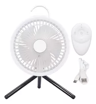 Ventilador Luz Campamento Recargable Usb 12 Led Remoto Para