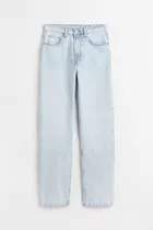 Jeans H&m 90's Recto Corte Alto Nuevos