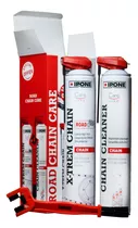 Lubricante De Cadena Ipone + Limpiador Cadena + Cepillo Kit 