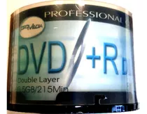 Dvd+r Doble Capa Imprimible Promedia 8x 8.5 Gb Excel Calidad