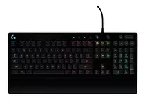 Teclado Gamer Logitech G Serie G Prodigy G213 Qwerty Inglés Internacional Color Negro Con Luz Rgb