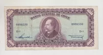 Billete Chile 10000 Pesos Maschke Herrera D-5 Fondo Verde