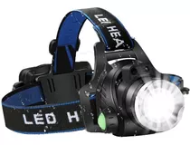 Lanterna De Cabeça T6 Led Cree Tatica Profissional Zoom + Nf