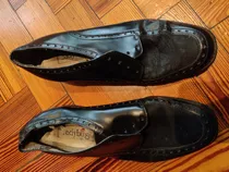 Zapatos Negros De Cuero Y Gamuza Talle 39, Divinos!!