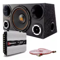 Caja Trio Jbl 12 Pulgadas Completa + Potencia Sonido Automot