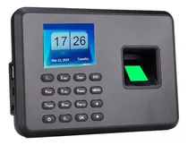 Reloj Control Asistencia Biométrico Negro Eléctrico Huella
