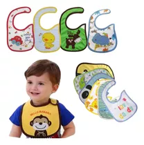 Superpack 9 Baberos Impermeables Para Bebés Jump Kids