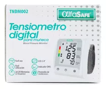 Tensiometro Digital Muñeca Alfa Safe Color Blanco
